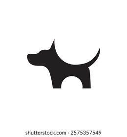 Dog Vector silhouette on white background , dog icon design, dog symbol vector template, pets icon, pets vector, doggy unique design, paw symbols, animals, cats, caw, doggy and cat, walf and fox.