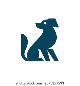 Dog Vector silhouette on white background , dog icon design, dog symbol vector template, pets icon, pets vector, doggy unique design, paw symbols, animals, cats, caw, doggy and cat, walf and fox.