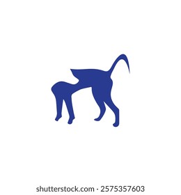 Dog Vector silhouette on white background , dog icon design, dog symbol vector template, pets icon, pets vector, doggy unique design, paw symbols, animals, cats, caw, doggy and cat, walf and fox.