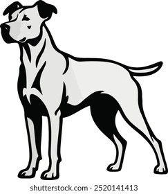 Dog vector silhouette style art illustration