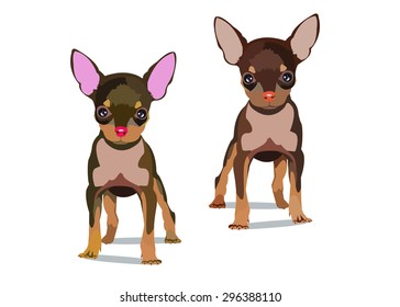 dog vector small drawing illustration pet animal