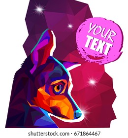 dog vector small drawing illustration pet animal