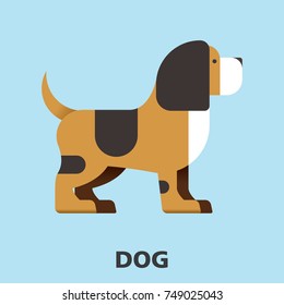 Dog vector. Symbol of the dog vector.