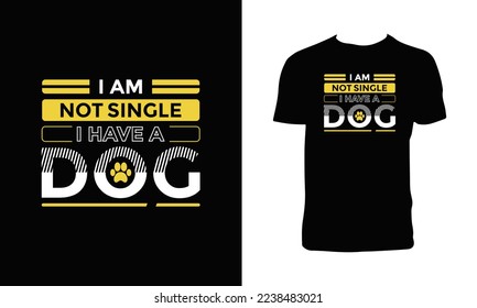 Dog Vector T Shirt Design. 