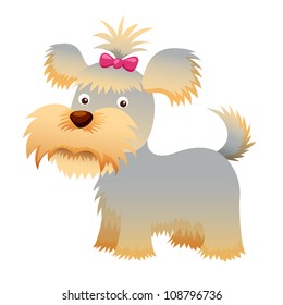 Dog vector,Yorkshire Terrier