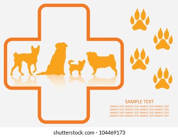 Dog veterinary - vector