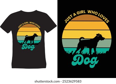 Dog vintage t shirt design