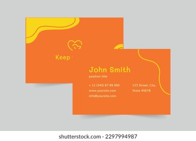 Dog Walker business card template. A clean, modern, and high-quality design business card vector design. Editable and customize template business card