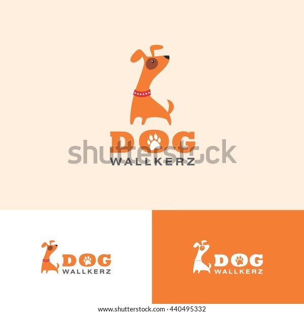 Dog Walker Logo Design Stock Vector Royalty Free 440495332 Dog Walker Logo Design Stock Vector Royalty Free 440495332