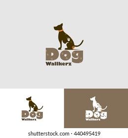 Dog Walker logo Design Template