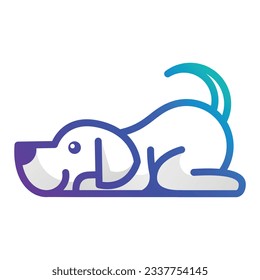 Dog walking business logo design
