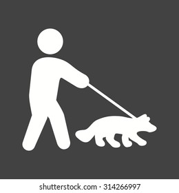 Dog, walking, park icon vector image. Can also be used for activities. Suitable for use on web apps, mobile apps and print media.