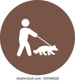 Dog, walking, park icon vector image. Can also be used for activities. Suitable for use on web apps, mobile apps and print media.