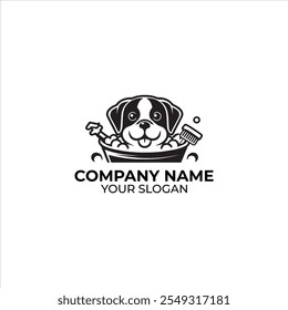 Dog Wash and Grooming Logo Design
