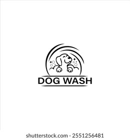 Dog wash services logo design