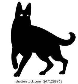 Dog
watch
hunting 
good 
black 
Vector dog
