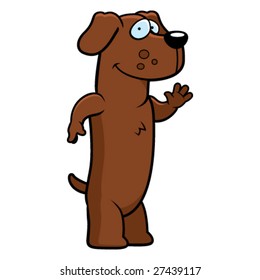Dog Waving