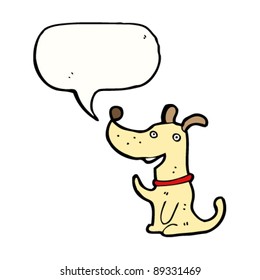 Dog Waving Speech Bubble Stock Vector (Royalty Free) 89331469 ...