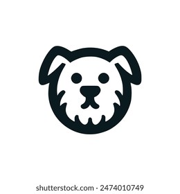 dog woof animal pet logo vector illustration template design