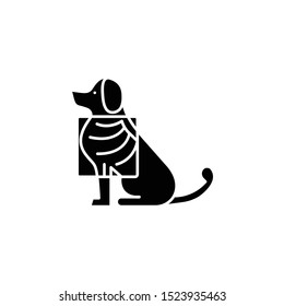Dog, x-ray icon. Simple glyph, flat vector of petshop icons for ui and ux, website or mobile application