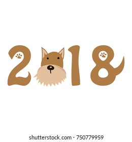 Dog Year. Chinese New Year. 2018