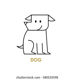 dog zodiac. vector illustration