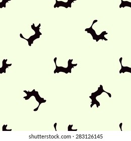 Dog zoo pattern. Illustration for zoo design.