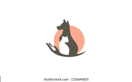 DogCat Pet Shop Vector Logo Template. This logo could be use 
as logo of pet shop, pet clinic, or others