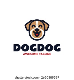 Modelo de design de logotipo de mascote Dogdog