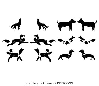 doge doggo fox dachshund wolf