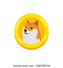 doge puppies mascot logo illustration