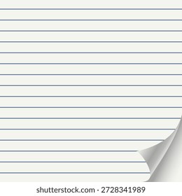 Hundeohrblatt aus geprüftem Papier, Vektorgrafik