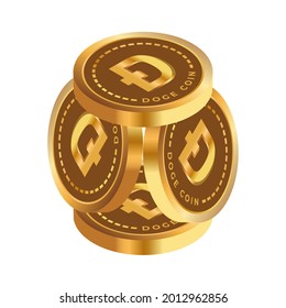 dogecoin arrangement into a square