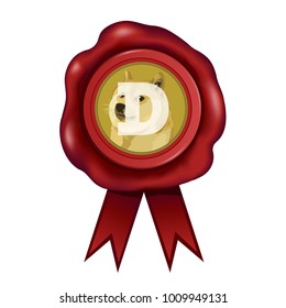 Dogecoin Cryptocurrency Wax Seal