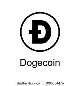 dogecoin icon. Element of currency for mobile concept and web apps. Detailed dogecoin icon can be used for web and mobile. Premium icon on white background