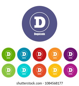 Dogecoin icon. Simple illustration of dogecoin vector icon for web