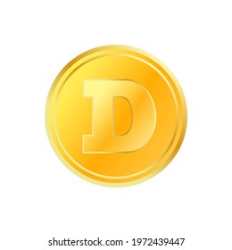 Dogecoin Vector Icon Coin Symbol Logo Stock Vector (Royalty Free ...