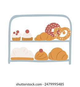 Dog-Friendly Coffee Shop Interiors and Exteriors. 
Background images of cafe with cozy seating and tables, lush potted plants. Beanery scenes with facade and patio seating. Flat vector illustration.