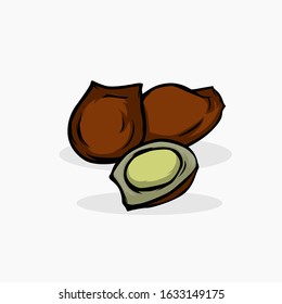 Dogfruit vector illustration isolated for all purpose