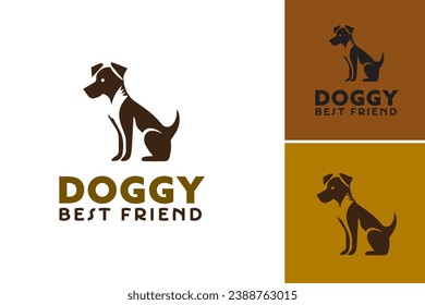 The "doggy best friend logo" is a design asset suitable for businesses or organizations related to dogs, pets, or animal care.