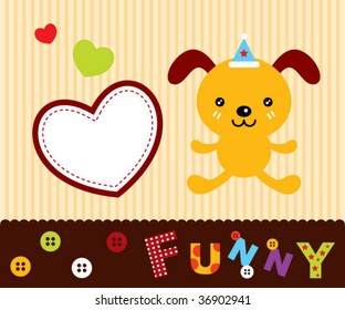 doggy button card