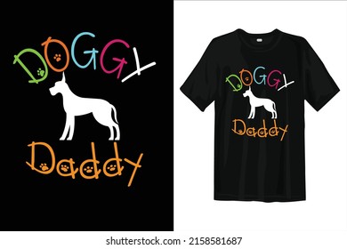 Doggy Daddy Tee Shirt For Dog Lover