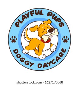 Doggy Daycare Puppy Vet Logo Stock Vector (Royalty Free) 1627170565