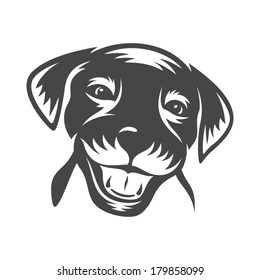 Doggy face Branding Identity Corporate vector logo design template Isolated on a white background