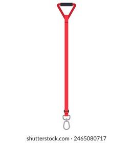 Doggy leash vector cartoon illustration isolated on a white background.