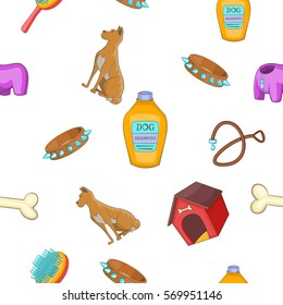 Doggy pattern. Cartoon illustration of doggy vector pattern for web