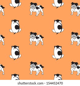 Doggy pattern illustration