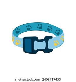 doggy pet collar cartoon. food bowl, happy color, funny sign doggy pet collar sign. isolated symbol vector illustration