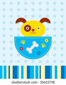 doggy pocket greeting