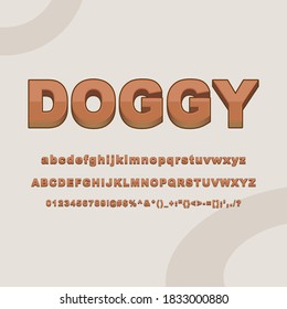 Dibujo vectorial del efecto de estilo de texto de dogma